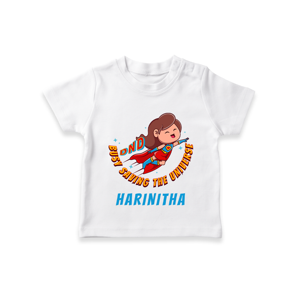 Supergirl Adventure T-Shirt | Personalized T-Shirt for Future Superstars - WHITE - 0-5 Months Old (Chest 17")