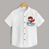 Future Superboy Shirt | Personalized Baby Shirt for Little Heroes - WHITE - 0 - 6 Months Old (Chest 23")