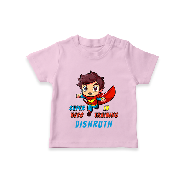 Future Superboy T-Shirt | Personalized Baby T-Shirt for Little Heroes - BABY PINK - 0-5 Months Old (Chest 17")