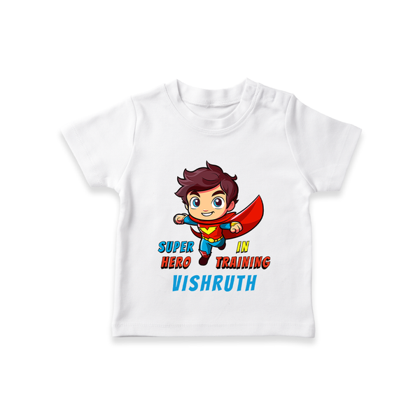 Future Superboy T-Shirt | Personalized Baby T-Shirt for Little Heroes - WHITE - 0-5 Months Old (Chest 17")