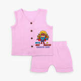 Supergirl In Training Jabla Set For Babies - LAVENDER ROSE - 0 - 3 Months Old (Chest 9.8")