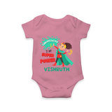 Superboy Adventure Romper | Customized Baby Romper for Little Superheroes - ONION - New Born (Chest 14")