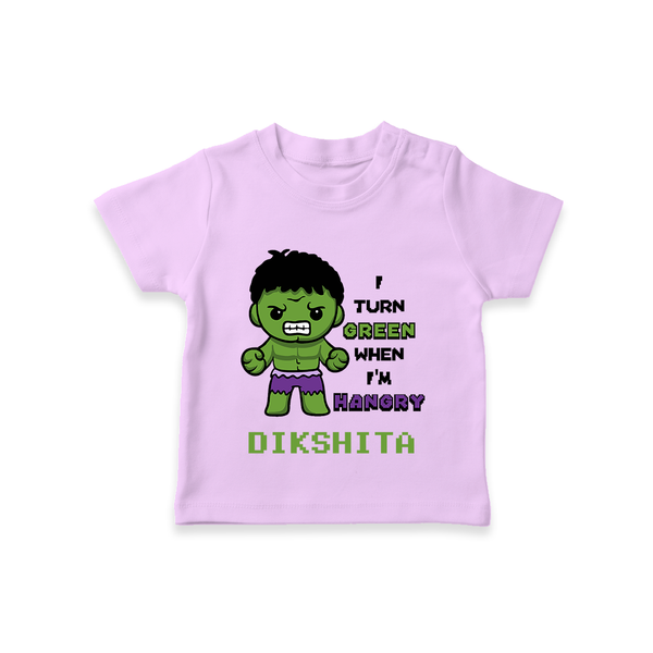 Little Hulk T-Shirt | Personalized Baby T-Shirt for Little Heroes - LILAC - 0-5 Months Old (Chest 17")
