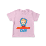 Warning Label | Personalized Baby T-Shirt for Little Heroes - BABY PINK - 0-5 Months Old (Chest 17")