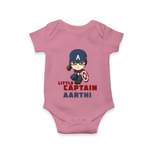 Little Captain America Romper | Personalized Baby Romper for Little Heroes - ONION - New Born (Chest 14")
