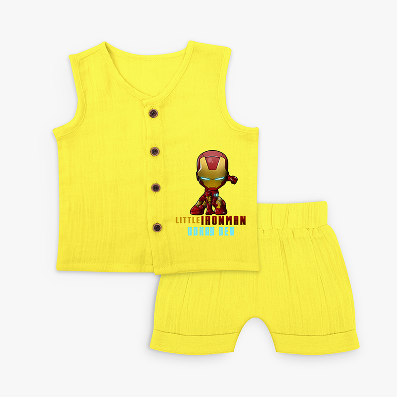 Little Ironman Jabla Set For Babies - YELLOW - 0 - 3 Months Old (Chest 9.8")