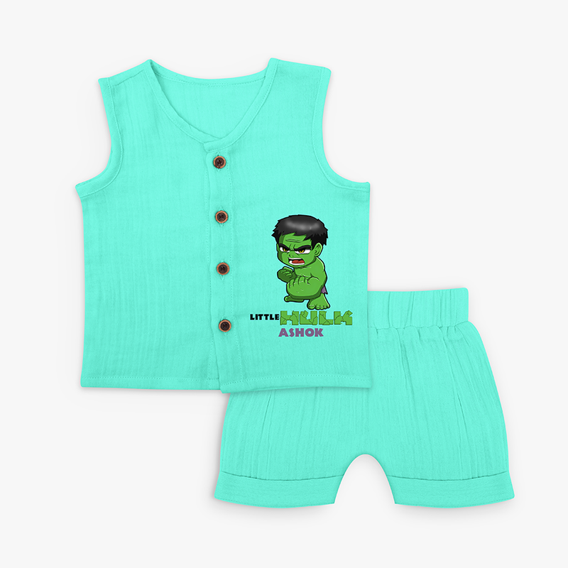 Little Hulk Jabla Set For Babies - AQUA GREEN - 0 - 3 Months Old (Chest 9.8")