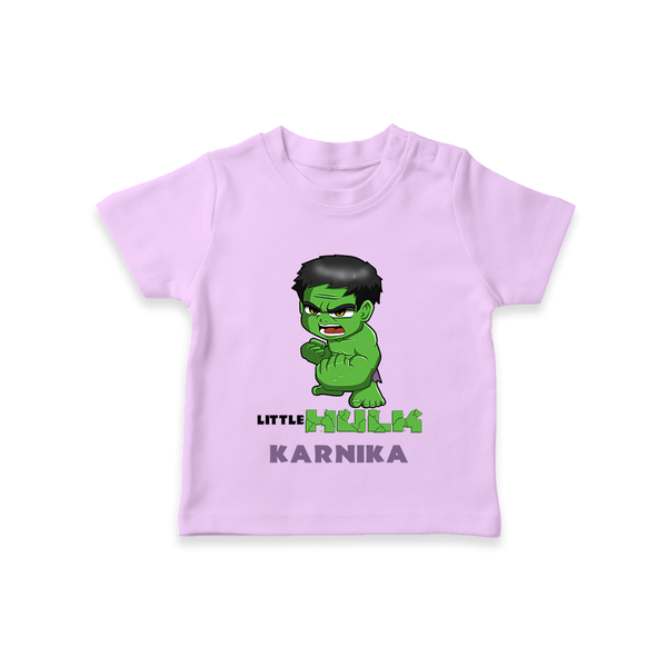 Little Hulk Hero T-Shirt | Custom T-Shirt for Baby Hulk Fans - LILAC - 0-5 Months Old (Chest 17")