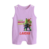 Little Avengers Team Romper Suit / Sleeveless Romper | Custom Romper Suit / Sleeveless Romper for Baby Superheroes - LILAC - 0 - 5 Months Old (Chest 18")