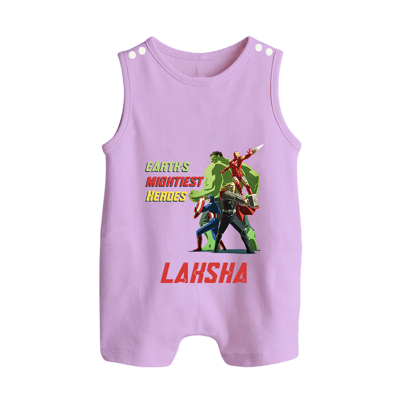 Little Avengers Team Romper Suit / Sleeveless Romper | Custom Romper Suit / Sleeveless Romper for Baby Superheroes - LILAC - 0 - 5 Months Old (Chest 18")