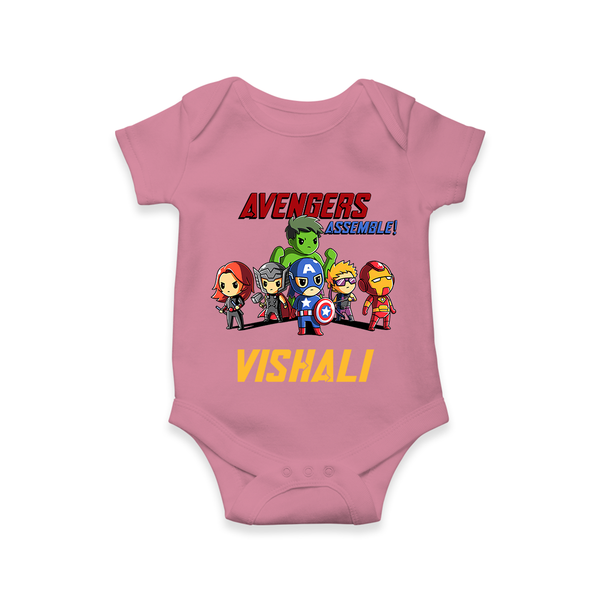 Little Avengers Assemble Romper | Personalized Baby Romper for Future Heroes - ONION - New Born (Chest 14")
