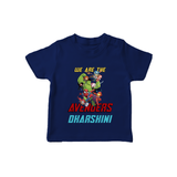 Little Avengers Leader T-Shirt | Custom Baby T-Shirt for Little Heroes - NAVY BLUE - 0-5 Months Old (Chest 17")