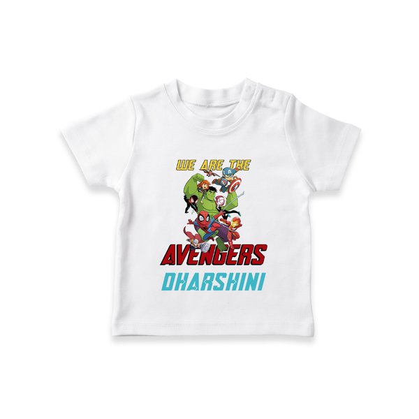 Little Avengers Leader T-Shirt | Custom Baby T-Shirt for Little Heroes - WHITE - 0-5 Months Old (Chest 17")