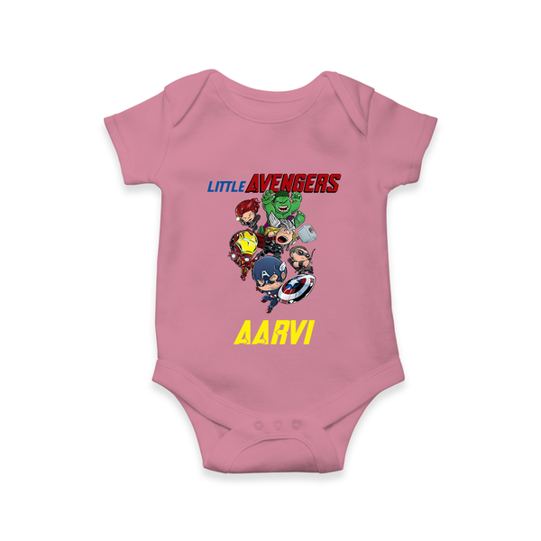 Little Avengers Team Romper | Custom Name Romper for Aspiring Avengers - ONION - New Born (Chest 14")