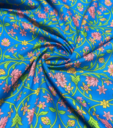 Blooming Blue Lotus Family Matching Outfit Set