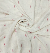 Cream Ikat Soft Cotton Customised Maternity Wear.