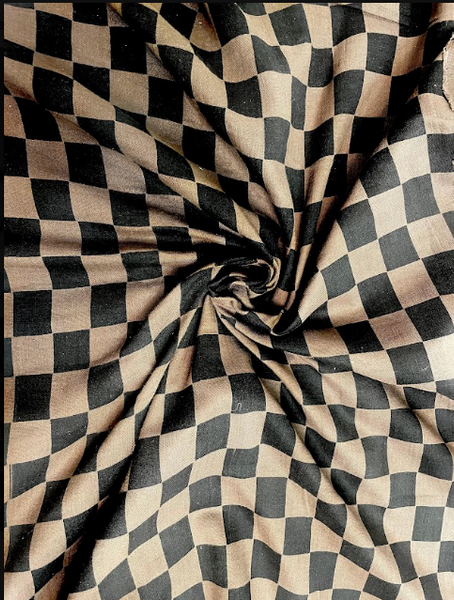 Modern Geometric Check Maternity Collection