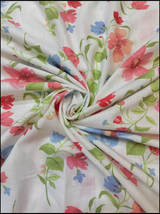 Blush Bloom Floral Cotton Sleeveless Short Kurti for Women
