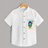 Shiva's Devotee - Shiva Themed Shirt For Babies - WHITE - 0 - 6 Months Old (Chest 21")