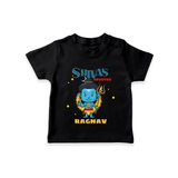 Shiva's Devotee - Shiva Themed T-Shirt For Babies - BLACK - 0 - 5 Months Old (Chest 17")