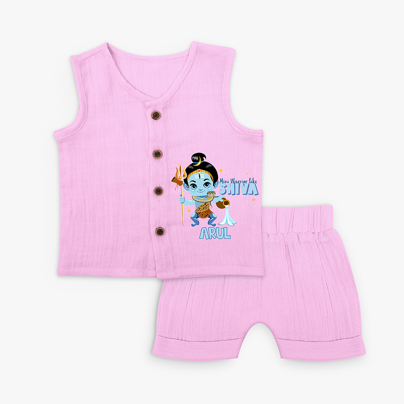 Mini Warrior Like Shiva - Cute Newborn Jabla set - LAVENDER ROSE - 0 - 3 Months Old (Chest 9.8")