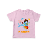 Dancing With My Shiva - Shiva Themed T-Shirt For Babies - PINK - 0 - 5 Months Old (Chest 17")