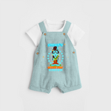 Shiva's Cutest Star - Shiva Themed Dungaree For Babies - ARCTIC BLUE - 0 - 3 Months Old (Chest 17")