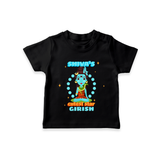 Shiva's Cutest Star - Shiva Themed T-Shirt For Babies - BLACK - 0 - 5 Months Old (Chest 17")