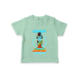 Shiva's Cutest Star - Shiva Themed T-Shirt For Babies - MINT GREEN - 0 - 5 Months Old (Chest 17")