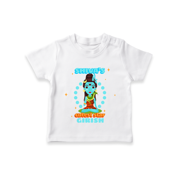 Shiva's Cutest Star - Shiva Themed T-Shirt For Babies - WHITE - 0 - 5 Months Old (Chest 17")