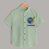 Vel Vel Murugan – Name Personalised Kids Shirt - MINT GREEN - 0 - 6 Months Old (Chest 23")