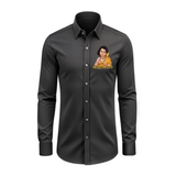 Yamiruka Bayamen - Thaipusam Special Full Sleeve Shirt for Adults - BLACK - S (Chest 40")