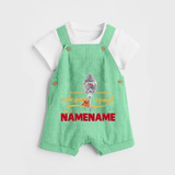 Sarvamum Sarvam Muruga – Personalised Kids Dungaree - GREEN - 0 - 5 Months Old (Chest 18")