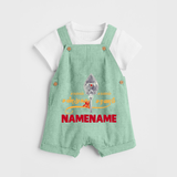 Sarvamum Sarvam Muruga – Personalised Kids Dungaree - MINT GREEN - 0 - 5 Months Old (Chest 18")