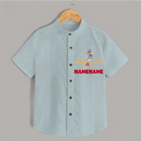 Sarvamum Sarvam Muruga – Personalised Kids Shirt - ARCTIC BLUE - 0 - 6 Months Old (Chest 23")