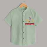 Sarvamum Sarvam Muruga – Personalised Kids Shirt - MINT GREEN - 0 - 6 Months Old (Chest 23")