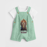Saravanan Paada – Murugan Devotional Personalised Kids Dungaree - MINT GREEN - 0 - 5 Months Old (Chest 18")