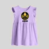 Yamarukka Bayamen – Vel Murugan Personalised Kids Baby Frock - LILAC - 0 - 3 Months Old (Chest 17")