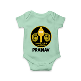 Yamarukka Bayamen – Vel Murugan Personalised Kids Romper - MINT GREEN - New Born (Chest 14")