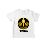 Yamarukka Bayamen – Vel Murugan Personalised Kids T-Shirt - WHITE - 0-5 Months Old (Chest 17")