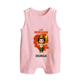 Cute Murugan Romper Suit | Custom Baby Romper Suit for Murugan's Little Star - BABY PINK - 0 - 5 Months Old (Chest 18")