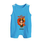 Cute Murugan - Customized Romper Suit For Babies With Name - ROYAL BLUE - 0 - 5 Months Old (Chest 18")