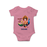 Murugan's Little Star - Customized Romper For Babies With Name - ONION - 0 - 3 Months Old (Chest 16")