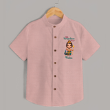 Little Surapadman Slayer - Customized Shirt For Kids With Name - PEACH - 0 - 6 Months Old (Chest 23")