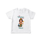 Little Surapadman Slayer - Customized T-Shirt For Kids With Name - WHITE - 0-5 Months Old (Chest 17")