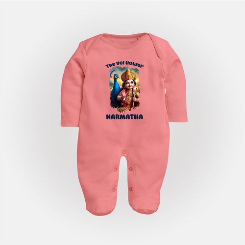The Vel Holder Sleep Suit | Custom Baby Sleep Suit for Murugan's Sacred Vel