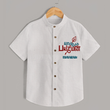 Yamirukka Bayamen - Customized Shirt For Kids With Name - WHITE - 0 - 6 Months Old (Chest 23")