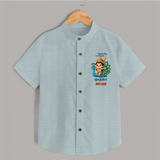 Muruga - Customized Shirt For Kids With Name - ARCTIC BLUE - 0 - 6 Months Old (Chest 23")