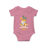 Happy Thaipusam - Customized Romper For Babies With Name - ONION - 0 - 3 Months Old (Chest 16")