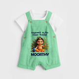 Karunai Kadale Kandha Potri – Personalised Kids Dungaree - GREEN - 0 - 5 Months Old (Chest 18")